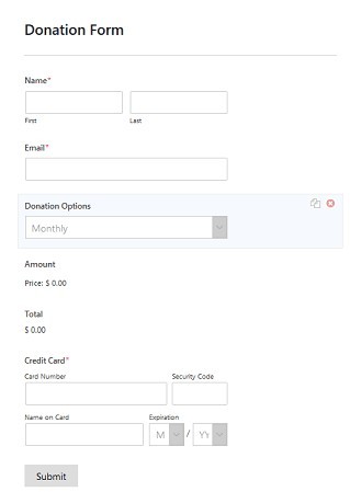 WPForms donation form with payment option WPForms donation form with payment option